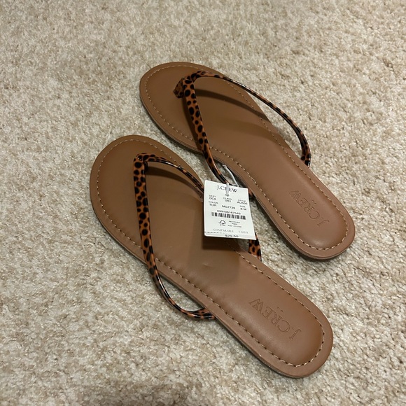 J. Crew Leopard Print Sandals - Picture 3 of 7